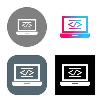 icono de vector de codificación
