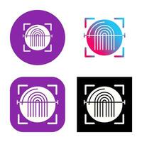 Fingerprint Scanner Vector Icon