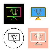 Disconnected Network Vector Icon
