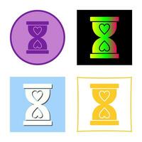 icono de vector de reloj de arena