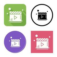 icono de vector de reproductor de video