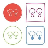 Earrings Vector Icon