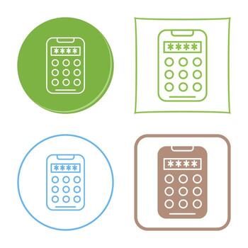 icono de vector de código pin