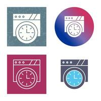 Wall Clock Vector Icon