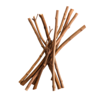 single stick and bunch of sticks ai generative png