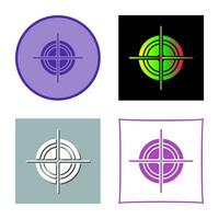 Unique Target Vector Icon