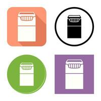 Unique Packet of Cigarettes Vector Icon