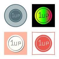 Unique 1UP Vector Icon