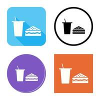 Unique Lunch Vector Icon