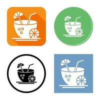 Coconut Drink Vector Icon