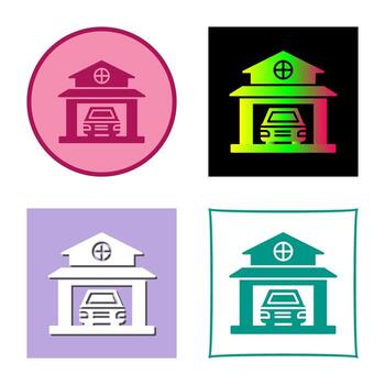 icono de vector de garaje