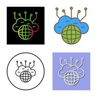 Computing Cloud Vector Icon