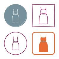 Cocktail Dress Vector Icon