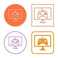 Unique Online Games Vector Icon