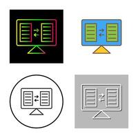 icono de vector de intercambio de archivos