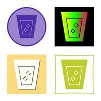 Unique White Russian Drink Vector Icon