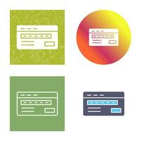 Credit Card Vector Icon