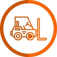 Forklift Vector Icon Design