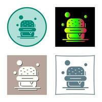 icono de vector de hamburguesa