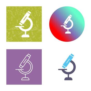 icono de vector de microscopio