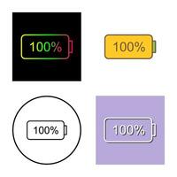 Unique Full Battery Vector Icon