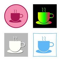 icono de vector de café caliente único