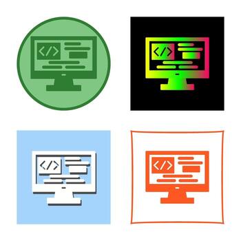 icono de vector de codificación