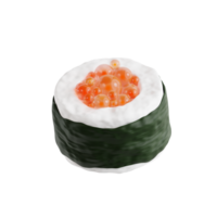 salmón huevos 3d icono png