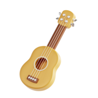 acústico guitarra 3d icono png