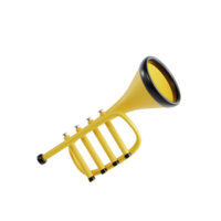 trompete ícone 3d png