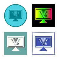 Disconnected Network Vector Icon