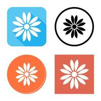 Unique Flower Vector Icon