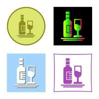 White Wine Vector Icon