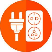 Electric outlet Vector Icon Design