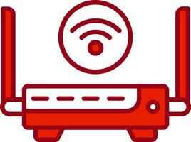 icono de vector de enrutador wifi