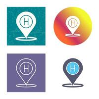 Hotel Location Vector Icon