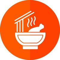 Chicken Noodle Soup Vector Icon Design