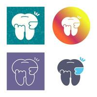 Toothache And Plaque Vector Icon