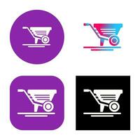 Wheelbarrow Vector Icon