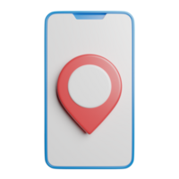 Pin Location Smartphone png