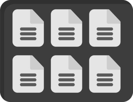 muestra vector icono