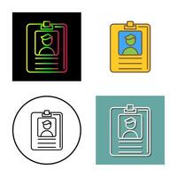 Id Card Vector Icon