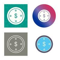 Dollar Coin Vector Icon