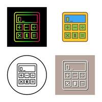 icono de vector de calculadora