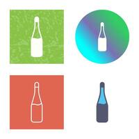 Champagne Bottle Vector Icon