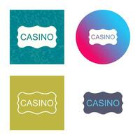 Casino Sign Vector Icon