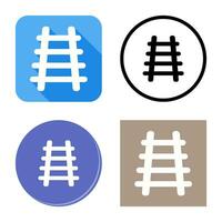 Train Tracks Vector Icon