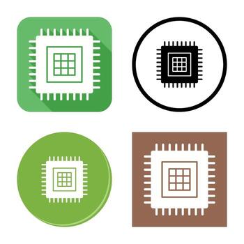 icono de vector de procesador