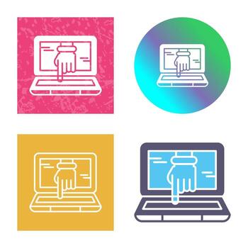 Computer Hacking Vector Icon