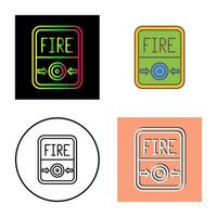 Fire Button Vector Icon